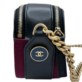 シャネル CHANEL マトラッセカメラバッグ A57574 26番台 ブラック ゴールド金具 カーフスキン レディース ショルダーバッグ