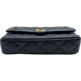 シャネル CHANEL マトラッセミニプラップバッグ AS5048 ブラック ゴールド金具 ラム・パテントカーフスキン レディース ショルダーバッグ