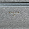 シャネル CHANEL ココロックチェーンウォレット A80766 29番台 グレー ゴールド金具 キャビアスキン レディース ショルダーバッグ