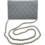 シャネル CHANEL ココロックチェーンウォレット A80766 29番台 グレー ゴールド金具 キャビアスキン レディース ショルダーバッグ