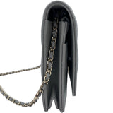 シャネル CHANEL ココロックチェーンウォレット A80766 29番台 グレー ゴールド金具 キャビアスキン レディース ショルダーバッグ
