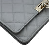 シャネル CHANEL ココロックチェーンウォレット A80766 29番台 グレー ゴールド金具 キャビアスキン レディース ショルダーバッグ