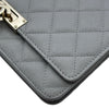 シャネル CHANEL ココロックチェーンウォレット A80766 29番台 グレー ゴールド金具 キャビアスキン レディース ショルダーバッグ