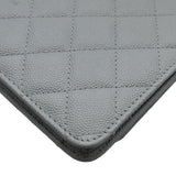 シャネル CHANEL ココロックチェーンウォレット A80766 29番台 グレー ゴールド金具 キャビアスキン レディース ショルダーバッグ
