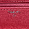 シャネル CHANEL ハーフココチェーンウォレット A48654 27番台 サーモンピンク シルバー金具 キャビアスキン レディース ショルダーバッグ