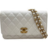 シャネル CHANEL マトラッセチェーンウォレット AP3479 ホワイト ゴールド金具 キャビアスキン レディース ショルダーバッグ