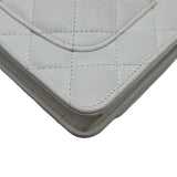 シャネル CHANEL マトラッセチェーンウォレット AP3479 ホワイト ゴールド金具 キャビアスキン レディース ショルダーバッグ