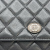 シャネル CHANEL マトラッセチェーンウォレット A69366 19番台 ブラック シルバー金具 キャビアスキン レディース ショルダーバッグ