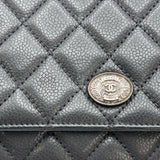 シャネル CHANEL マトラッセチェーンウォレット A69366 19番台 ブラック シルバー金具 キャビアスキン レディース ショルダーバッグ
