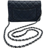 シャネル CHANEL マトラッセチェーンウォレット A69366 19番台 ブラック シルバー金具 キャビアスキン レディース ショルダーバッグ