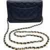 シャネル CHANEL マトラッセチェーンウォレット A33814 25番台 ブラック ゴールド金具 ラムスキン レディース ショルダーバッグ