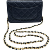 シャネル CHANEL マトラッセチェーンウォレット A33814 25番台 ブラック ゴールド金具 ラムスキン レディース ショルダーバッグ