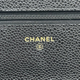 シャネル CHANEL マトラッセチェーンウォレット AP0250 29番台 ブラック ゴールド金具 キャビアスキン レディース ショルダーバッグ