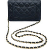 シャネル CHANEL マトラッセチェーンウォレット AP0250 29番台 ブラック ゴールド金具 キャビアスキン レディース ショルダーバッグ
