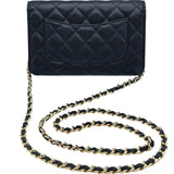 シャネル CHANEL マトラッセチェーンウォレット AP0250 29番台 ブラック ゴールド金具 キャビアスキン レディース ショルダーバッグ