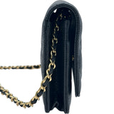 シャネル CHANEL マトラッセチェーンウォレット AP0250 29番台 ブラック ゴールド金具 キャビアスキン レディース ショルダーバッグ