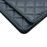 シャネル CHANEL マトラッセチェーンウォレット AP0250 29番台 ブラック ゴールド金具 キャビアスキン レディース ショルダーバッグ