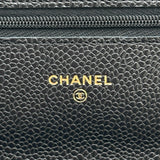 シャネル CHANEL マトラッセチェーンウォレット AP0250 ブラック ゴールド金具 キャビアスキン レディース ショルダーバッグ