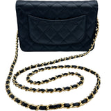 シャネル CHANEL マトラッセチェーンウォレット AP0250 ブラック ゴールド金具 キャビアスキン レディース ショルダーバッグ