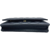 シャネル CHANEL マトラッセチェーンウォレット AP0250 ブラック ゴールド金具 キャビアスキン レディース ショルダーバッグ