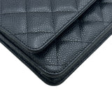 シャネル CHANEL マトラッセチェーンウォレット AP0250 ブラック ゴールド金具 キャビアスキン レディース ショルダーバッグ