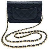 シャネル CHANEL マトラッセチェーンウォレット AP0250 30番台 ブラック ゴールド金具 キャビアスキン レディース ショルダーバッグ