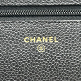 シャネル CHANEL マトラッセチェーンウォレット AP0250 28番台 ブラック ゴールド金具 キャビアスキン レディース ショルダーバッグ