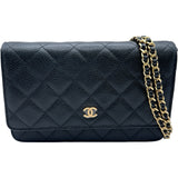 シャネル CHANEL マトラッセチェーンウォレット AP0250 28番台 ブラック ゴールド金具 キャビアスキン レディース ショルダーバッグ