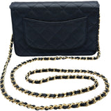 シャネル CHANEL マトラッセチェーンウォレット AP0250 28番台 ブラック ゴールド金具 キャビアスキン レディース ショルダーバッグ