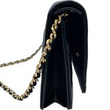 シャネル CHANEL マトラッセチェーンウォレット AP0250 28番台 ブラック ゴールド金具 キャビアスキン レディース ショルダーバッグ