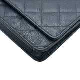 シャネル CHANEL マトラッセチェーンウォレット AP0250 28番台 ブラック ゴールド金具 キャビアスキン レディース ショルダーバッグ