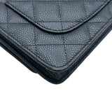シャネル CHANEL マトラッセチェーンウォレット AP0250 28番台 ブラック ゴールド金具 キャビアスキン レディース ショルダーバッグ