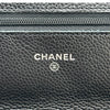 シャネル CHANEL マトラッセチェーンウォレット AP0250 ブラック シルバー金具 キャビアスキン レディース ショルダーバッグ