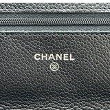 シャネル CHANEL マトラッセチェーンウォレット AP0250 ブラック シルバー金具 キャビアスキン レディース ショルダーバッグ