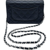 シャネル CHANEL マトラッセチェーンウォレット AP0250 ブラック シルバー金具 キャビアスキン レディース ショルダーバッグ