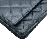 シャネル CHANEL マトラッセチェーンウォレット AP0250 ブラック シルバー金具 キャビアスキン レディース ショルダーバッグ