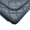 シャネル CHANEL マトラッセチェーンウォレット AP0250 ブラック シルバー金具 キャビアスキン レディース ショルダーバッグ