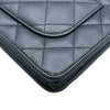 シャネル CHANEL マトラッセチェーンウォレット AP0250 ブラック シルバー金具 キャビアスキン レディース ショルダーバッグ