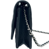 シャネル CHANEL マトラッセチェーンウォレット AP0250 ブラック シルバー金具 キャビアスキン レディース ショルダーバッグ