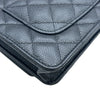 シャネル CHANEL マトラッセチェーンウォレット AP0250 ブラック シルバー金具 キャビアスキン レディース ショルダーバッグ