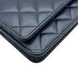 シャネル CHANEL マトラッセチェーンウォレット AP0250 ブラック ゴールド金具 キャビアスキン レディース ショルダーバッグ