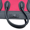 セリーヌ CELINE ラゲージナノショッパー レッド/ブラック/ライトグレー シルバー金具 レザー レディース ハンドバッグ