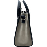 セリーヌ CELINE ラゲージナノショッパー レッド/ブラック/ライトグレー シルバー金具 レザー レディース ハンドバッグ