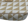 プラダ PRADA トライアングルロゴ ミニショルダー 1BC543 ベージュ/ホワイト ゴールド金具 キャンバス レディース ショルダーバッグ