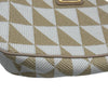 プラダ PRADA トライアングルロゴ ミニショルダー 1BC543 ベージュ/ホワイト ゴールド金具 キャンバス レディース ショルダーバッグ