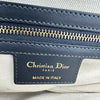 クリスチャン・ディオール Christian Dior オブリークサドルバッグ ネイビー ゴールド金具 キャンバス レディース ショルダーバッグ
