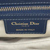 クリスチャン・ディオール Christian Dior オブリークサドルバッグ ネイビー ゴールド金具 キャンバス レディース ハンドバッグ