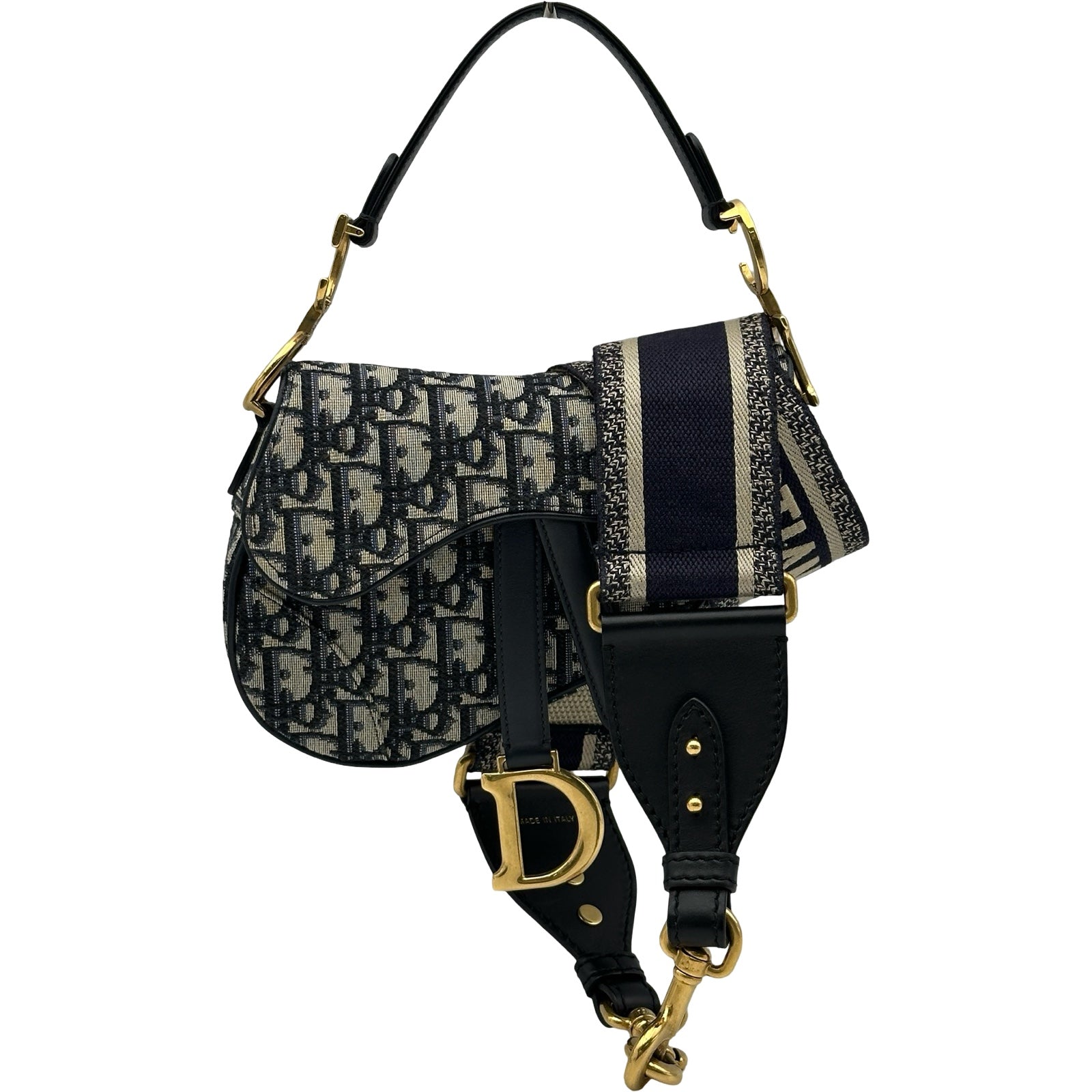 クリスチャン・ディオール Christian Dior ミニサドルバッグ ネイビー