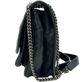 サンローラン SAINT LAURENT ニキベイビー ブラック シルバー金具 カーフスキン レディース ショルダーバッグ