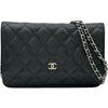 シャネル CHANEL マトラッセチェーンウォレット AP0250 ブラック シルバー金具 キャビアスキン レディース ショルダーバッグ